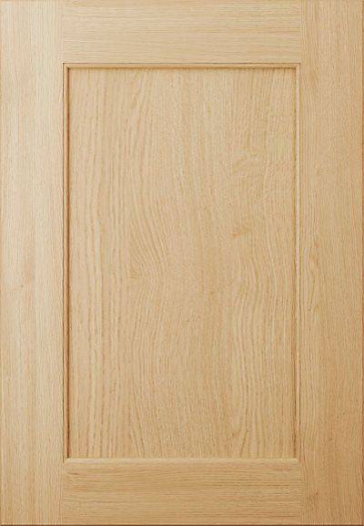 5 Piece, Flat, Internal bead, Medium Frame, Oak Wood Grain Shaker Kitchen Door kitchen door image