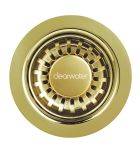 Clearwater 90mm Strainer Waste with Overflow - Gold
