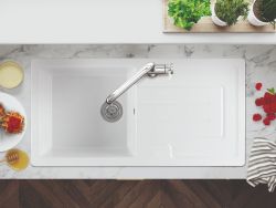 Clearwater Jarla Ceramic Single bowl Inset Kitchen Sink
