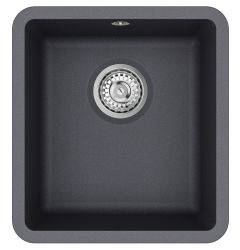 Clearwater Nova Quarex Granite 370 mm Single bowl Inset or Undermount Kitchen Sink