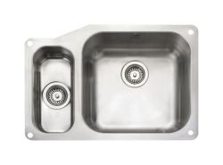 Rangemaster Atlantic Classic Polished Stainless steel 1.5 bowl Undermount Kitchen Sink - UB4015