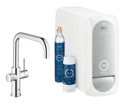 Grohe Blue® Home Duo Connect U-Spout for Chilled Still or Sparkling Water Dual Lever Monobloc Filter Tap