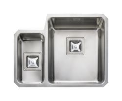 Rangemaster Atlantic Quad Polished Stainless steel 1.5 bowl Undermount Kitchen Sink - QUB3416