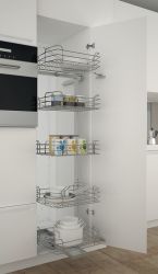Hafele, Swing Out Larder Unit - Chrome Wire