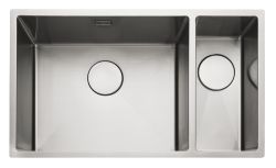 Rangemaster Kube Brushed Stainless steel 1.5 bowl Large Inset or Undermount Kitchen Sink