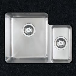 Clearwater Salsa Brushed Stainless steel 1.5 bowl L-Shape Undermount Kitchen Sink