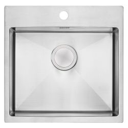 Clearwater Urban Brushed Stainless steel 500 mm Inset Kitchen Sink