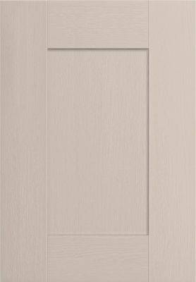 5 Piece, V-Groove, Wide Frame, Wood Grain Effect Shaker Kitchen kitchen door image