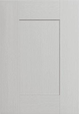 5 Piece V-Groove Wide Frame Wood Grain Effect Shaker Kitchen Cabinet Door kitchen image