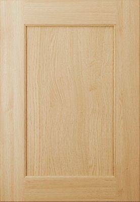 5 Piece, Flat, Internal bead, Medium Frame, Oak Wood Grain Shaker Kitchen kitchen door image