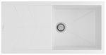 Clearwater Rio Polar Granite 480 mm Single bowl Large Inset Kitchen Sink with drainer