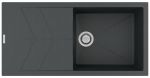Clearwater Rio Basalt Granite 480 mm Single bowl Large Inset Kitchen Sink with drainer