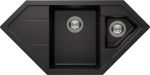 Schock CRISSTADUR Signus C150  2 Bowls Inset Granite Composite Corner Kitchen Sink and Drainer - Stone Grey