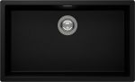 Schock CRISTADUR Kaia N-100XL 700 mm Extra Large Single Bowl Undermount Granite Composite Kitchen Sink - Puro Black