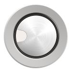 Clearwater 90mm Strainer Waste with Overflow - Brushed Steel with hinged cover