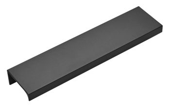Häfele Vidya aluminium profile handle  20mm width  black finish  160mm length with concealed fixings