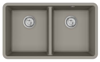 Clearwater Nova Quarex Granite Double bowl Inset or Undermount Kitchen Sink