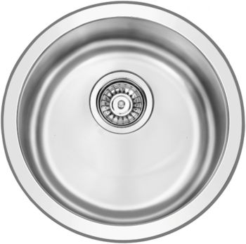 Häfele Bourne Polished Stainless steel 450mm Undermount Kitchen Sink
