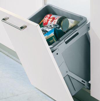 Waste Bin, Tilting, 30 Litres -  500 mm door