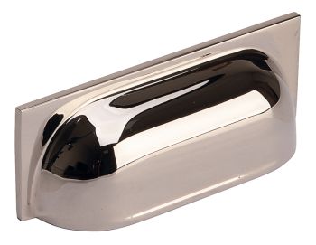 Albury Brass Kitchen Door Cup Pull Handle