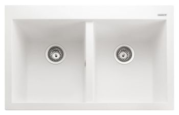 Double Bowl Insetmount Sink, Igneous Granite, Rangemaster Oridian