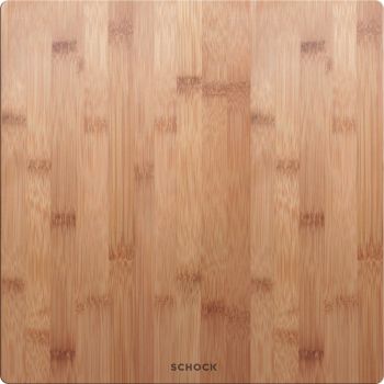 Schock bamboo chopping board with natural wood grain and dark knots  designed for Kiruna N-100 kitchen sinks