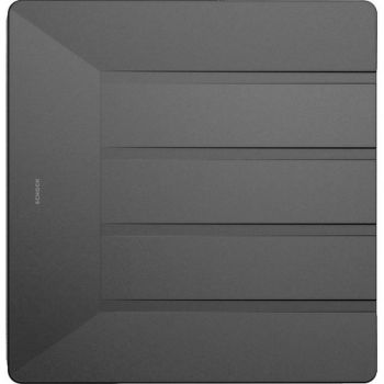Schock anthracite silicone drain mat  400 × 415 × 9 mm  with dimensional grid overlay showing product sizing and layout