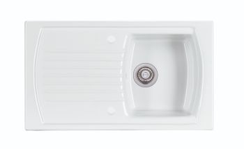 Clearwater Sonnet Ceramic Single bowl Inset Kitchen Sink
