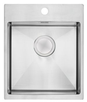 Clearwater Urban Brushed Stainless steel 400 mm Inset Kitchen Sink