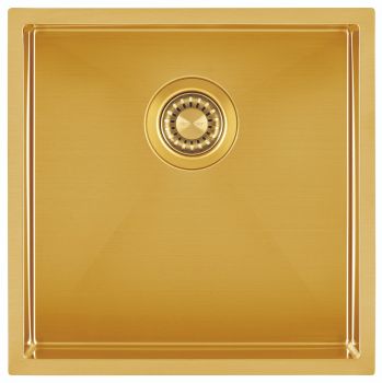 Clearwater Volta Brass Stainless steel 400 mm Inset or Undermount Kitchen Sink