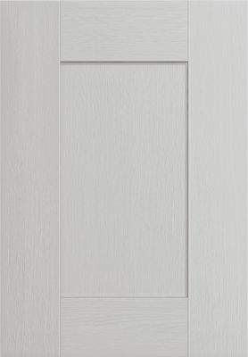 5 Piece V-Groove Wide Frame Wood Grain Effect Shaker Kitchen Cabinet Door kitchen image