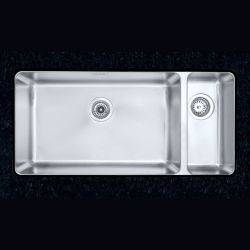 Clearwater Salsa Brushed Stainless steel 1.5 bowl Undermount Kitchen Sink - 910mm
