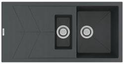 Clearwater Rio Granite 1.5 bowl Inset Kitchen Sink with drainer