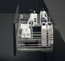 Pull Out Basket Set, Undersink, Chrome Wire, Soft Closing