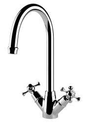 Clearwater Cottage, Dual Lever, Swan Neck, Kitchen Mixer Tap