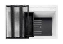 Rangemaster Prato Granite 726 mm Large Undermount Kitchen Sink