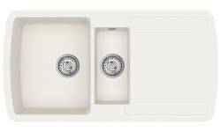 Clearwater Gemini Quarex Granite composite 1.5 bowls Inset Kitchen Sink