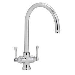 Abode Gosford dual lever C-spout mixer tap