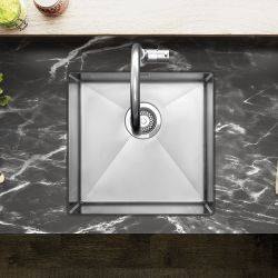 Clearwater Jazz Stainless Steel 410mm Single Bowl Inset or Undermount Kitchen Sink