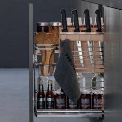 Pull Out Storage Unit, Multi-Purpose, for Cabinet Width 300 mm, Soft Closing Runners