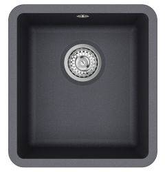 Clearwater Nova Quarex Granite 370 mm Single bowl Inset or Undermount Kitchen Sink