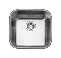 Rangemaster Atlantic Classic Polished Stainless steel 400 mm Undermount Kitchen Sink - UB40