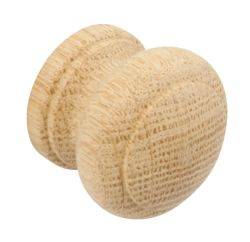 End Grain 38mm Oak Kitchen Door Turned Knob