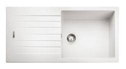 Rangemaster Andesite Granite 480 mm Single bowl Inset Kitchen Sink with drainer - AND1051