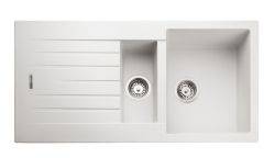 Rangemaster Andesite Granite 1.5 bowl Inset Kitchen Sink with drainer - AND1052