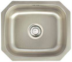 Häfele Calder Polished Stainless steel 165 mm Undermount Kitchen Sink