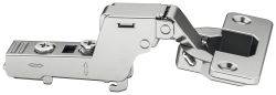 Hafele Metalla 310, 110 degree click on soft close kitchen cabinet hinge, for inset mounted doors - Nickel plated