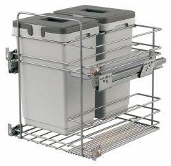 Kombi over extension - 500mm door, 2 bins - pull out kitchen cupboard bin