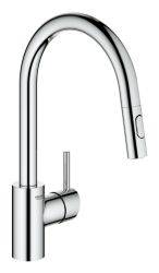 Grohe Concetto C-Spout Pull Out Spray Single Lever Mixer Tap