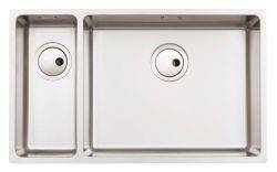 Abode Matrix R15 Brushed Stainless steel 1.5 bowl Inset or Undermount Kitchen Sink